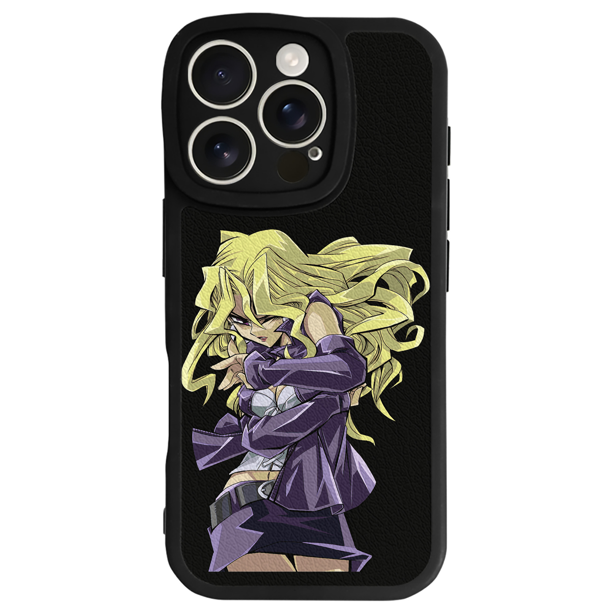（画像用） 遊☆戯☆王 Yu-Gi-Oh! 【iPhone 16シリーズ対応】シリコンスマホケース（レザー調） 材質：シリコン